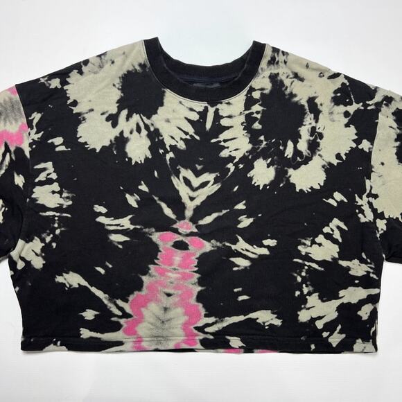 Noli Long Sleeve Tie Dye Crop Top SIZE M Multicolor Activewear Sweatshirt - Picture 8 of 11
